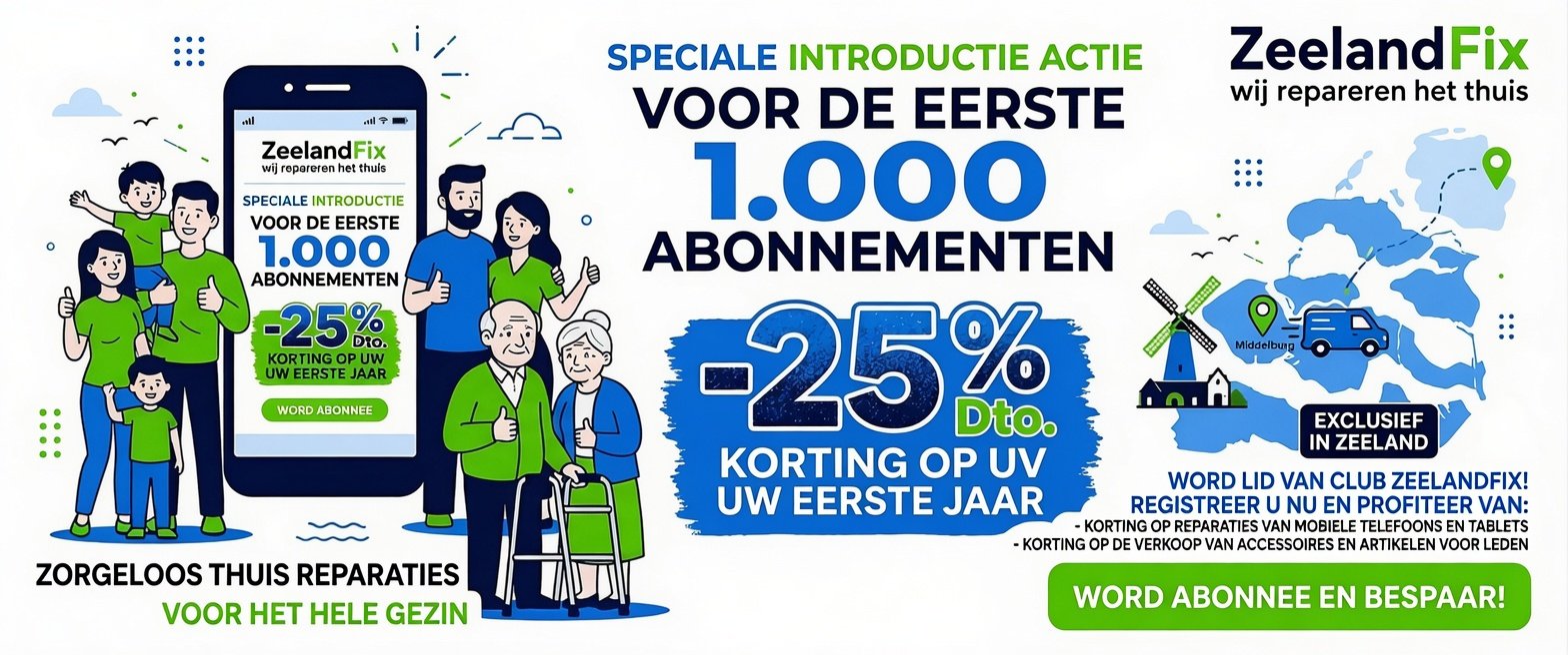 ZeelandFix Club — speciale introductieactie, -25% korting op uw eerste jaar